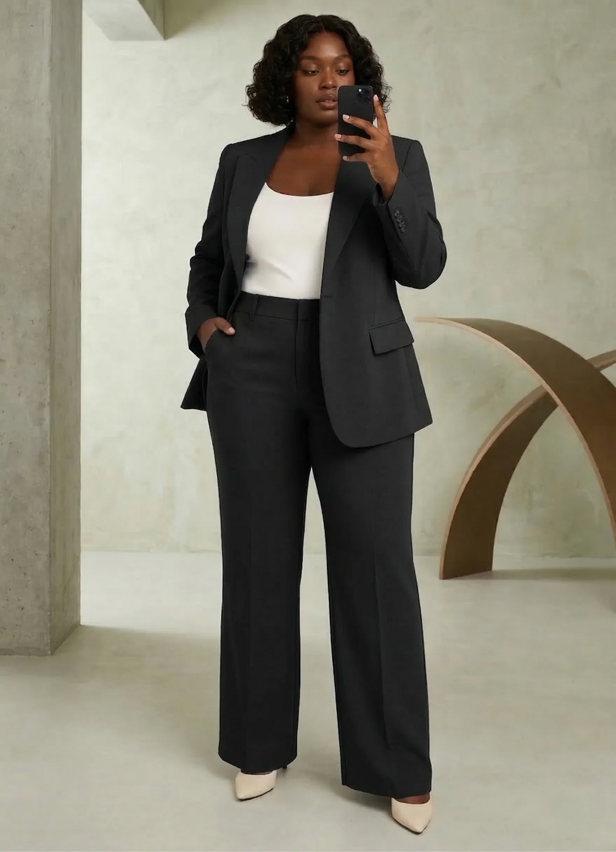 Tailleur Donna Slim Giacca e Pantaloni Stretti