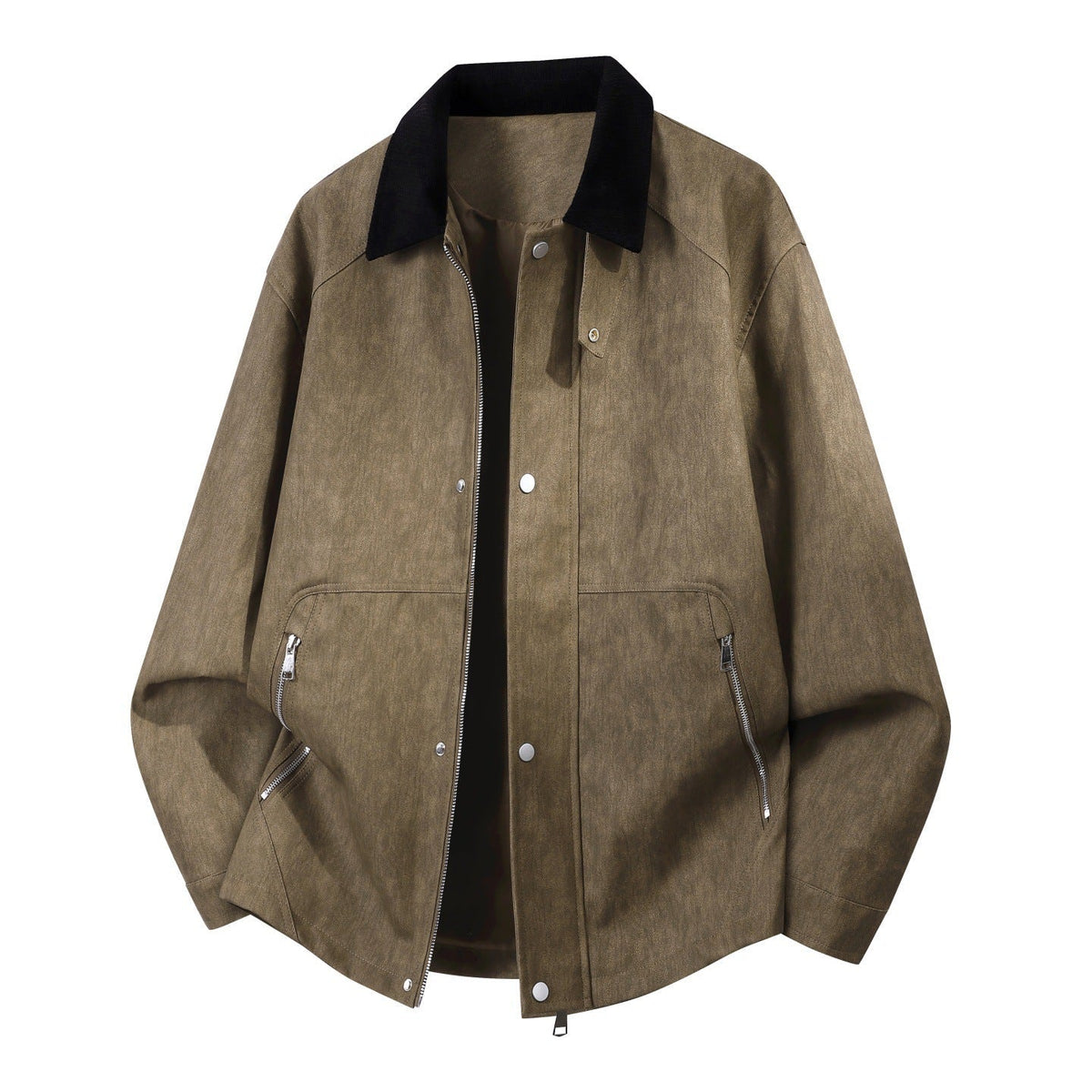 Giacca Harrington Uomo Oversize in Ecopelle