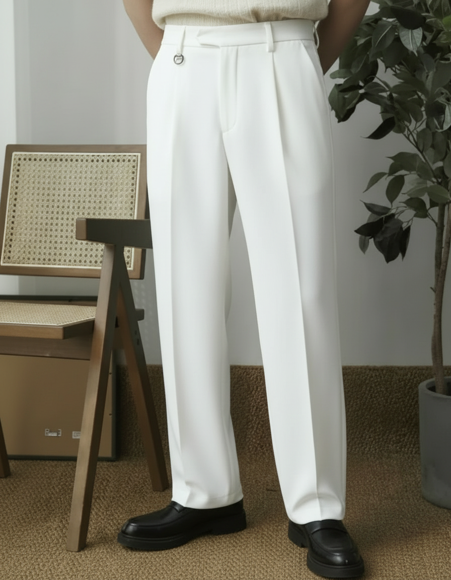 Pantaloni Uomo Leggeri Casual Business per Ufficio