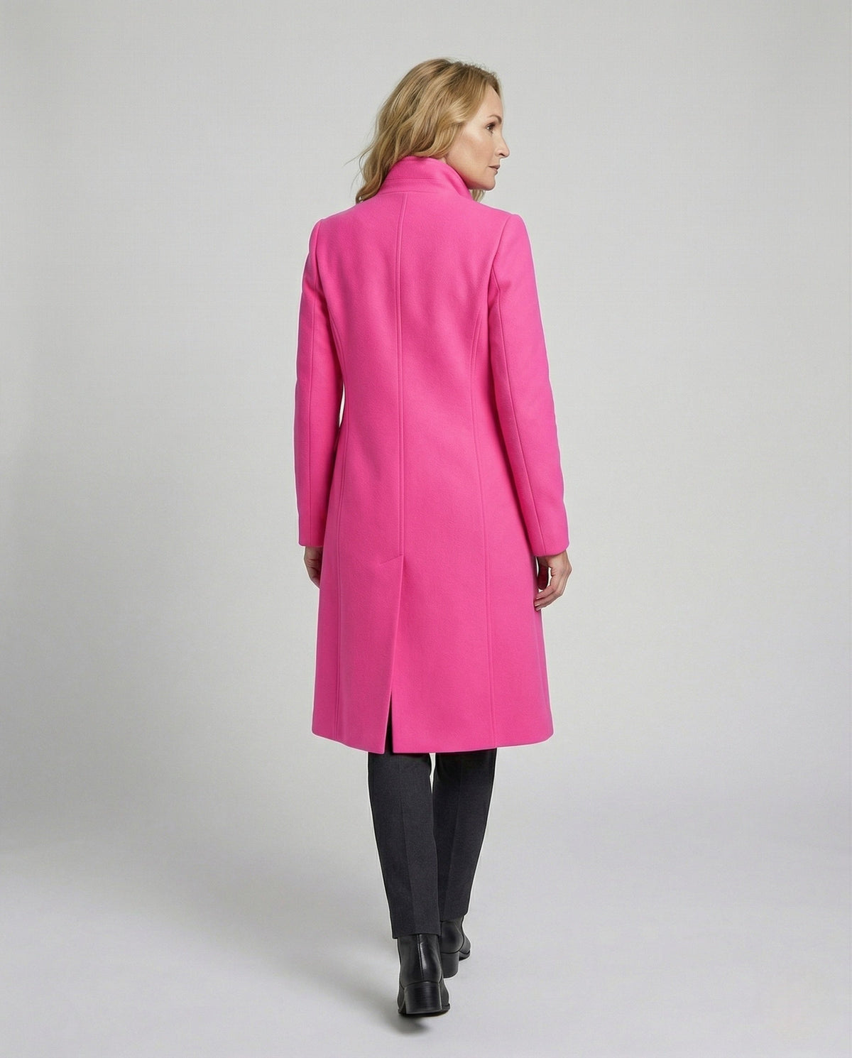Blazer Lungo Donna Doppiopetto Sotto il Ginocchio