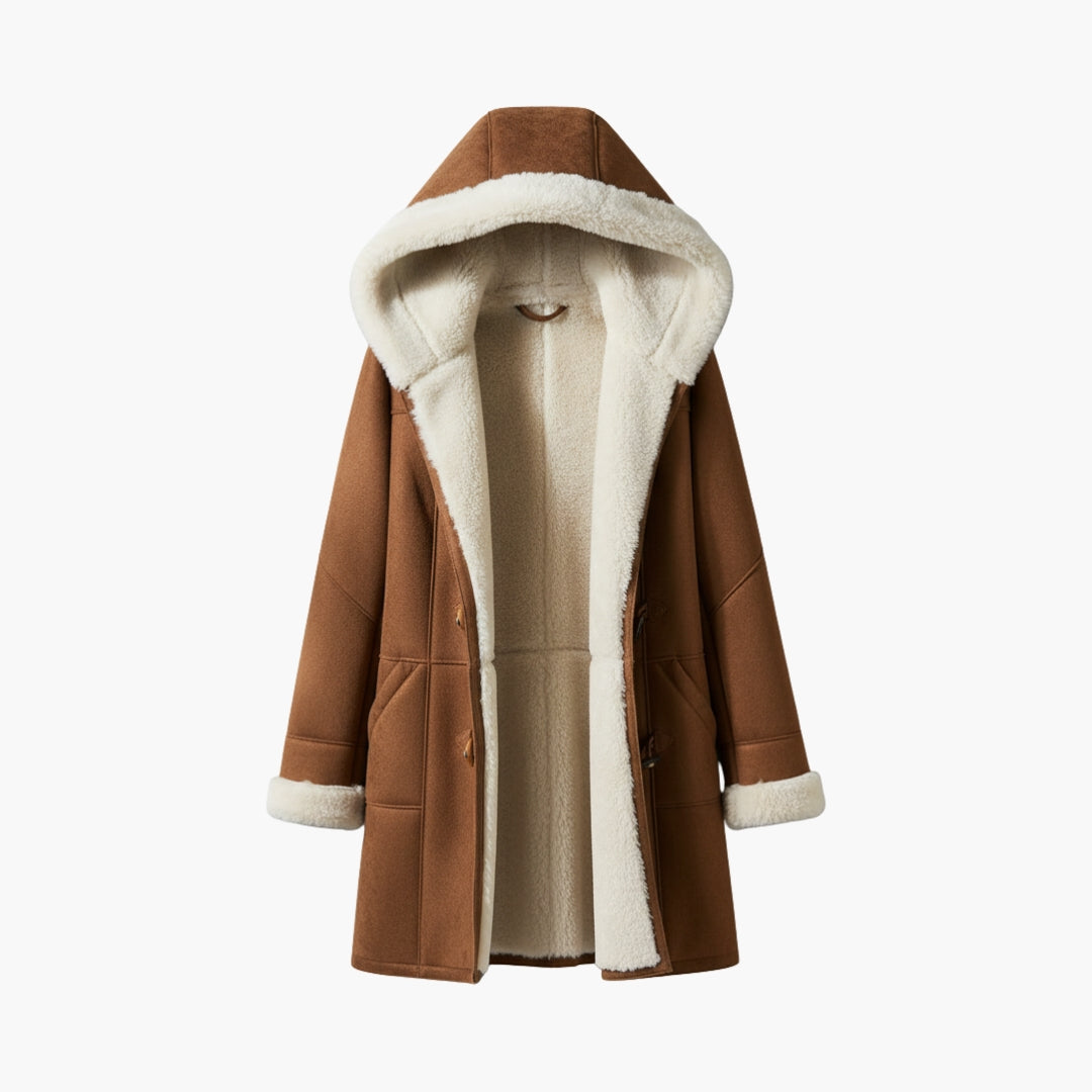 Cappotto Montgomery Donna Foderato Sherpa con Cappuccio