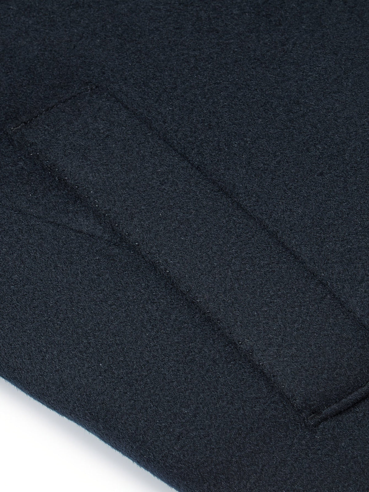 Cappotto Corto Uomo Blu Navy con Tasche Oblique