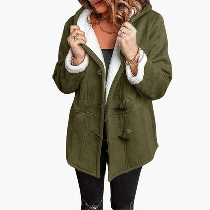 Cappotto Montgomery Donna Foderato Sherpa con Cappuccio