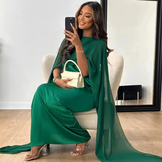 Abiti Cerimonia Donna Eleganti Maxi con Cappuccio