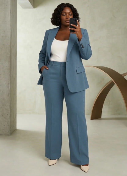 Tailleur Donna Slim Giacca e Pantaloni Stretti