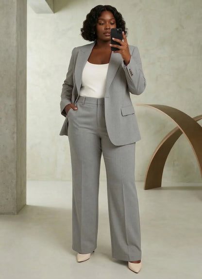 Tailleur Donna Slim Giacca e Pantaloni Stretti