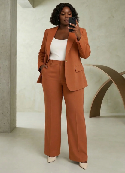 Tailleur Donna Slim Giacca e Pantaloni Stretti
