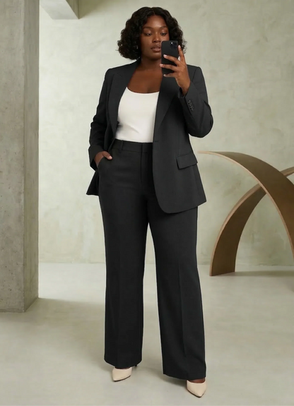 Tailleur Donna Slim Giacca e Pantaloni Stretti