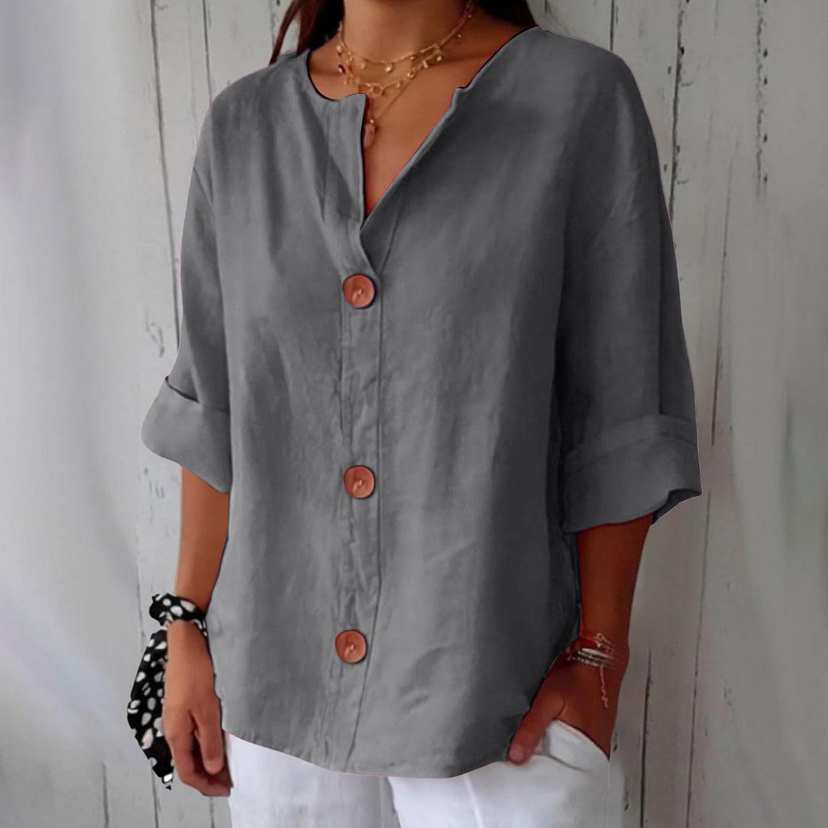Blusa Donna Leggera Casual Primavera Estate