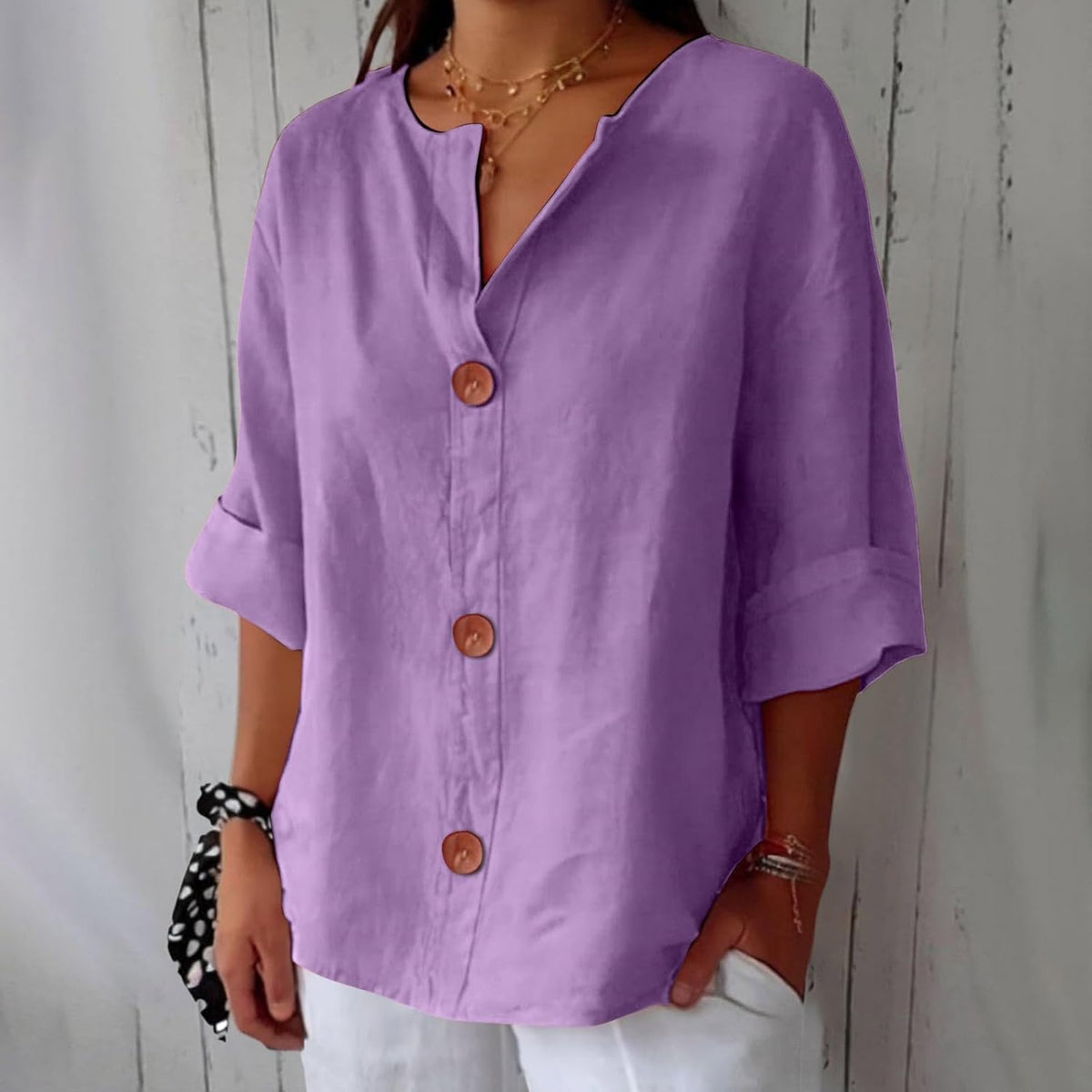 Blusa Donna Leggera Casual Primavera Estate