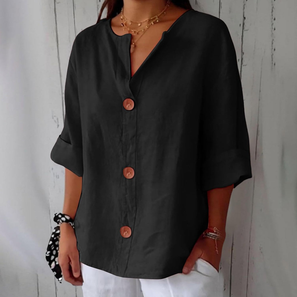 Blusa Donna Leggera Casual Primavera Estate