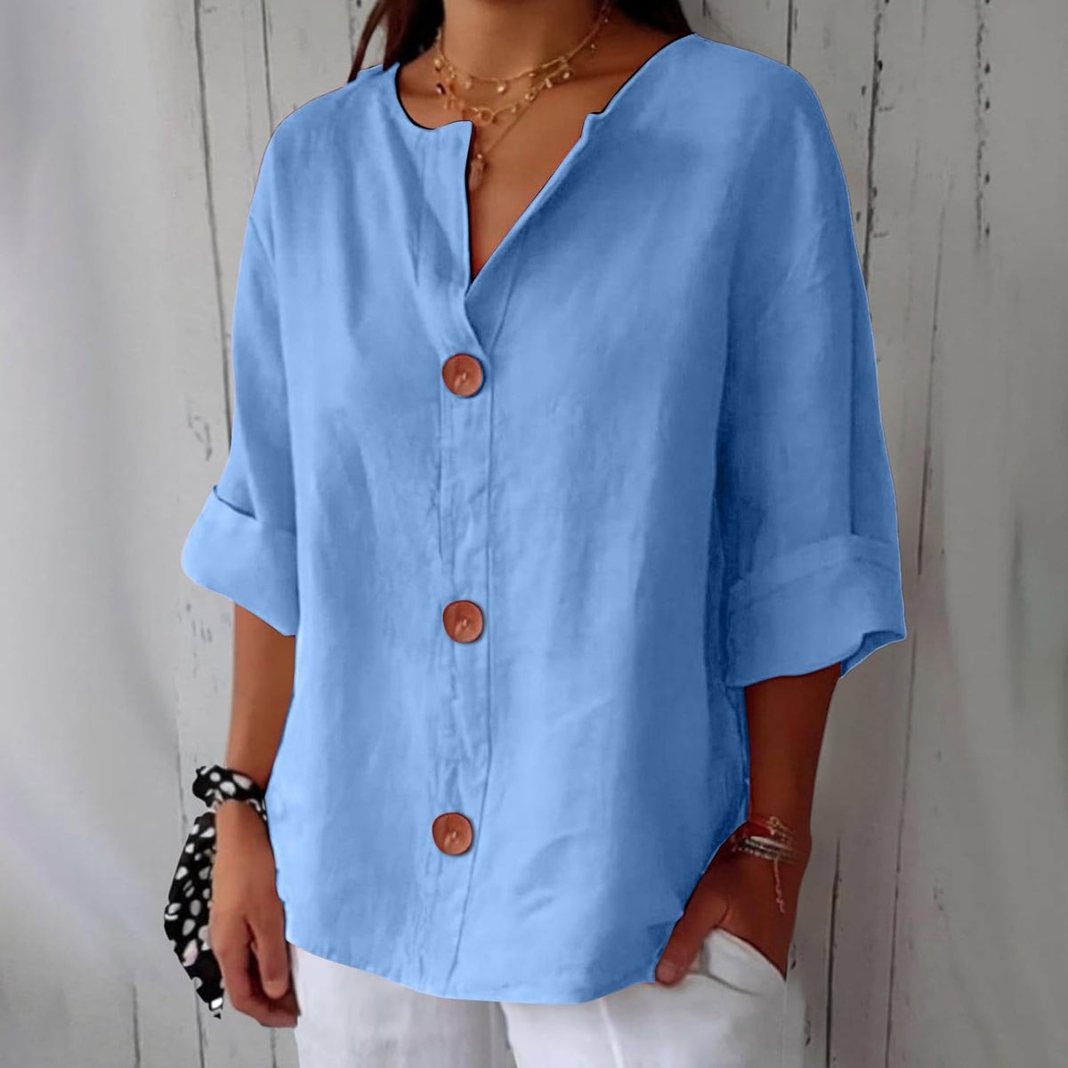 Blusa Donna Leggera Casual Primavera Estate