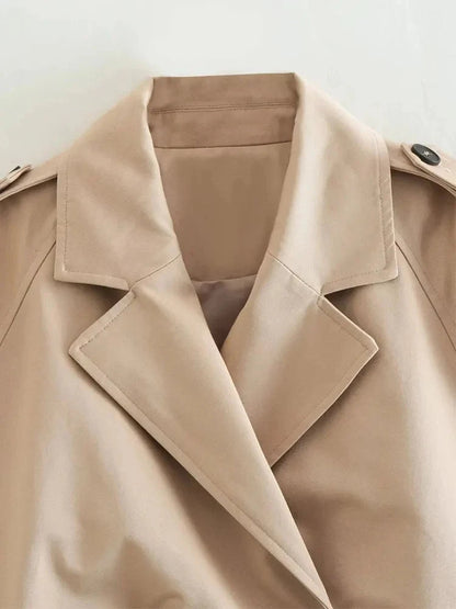 Cappotto Donna Elegante Corto Doppiopetto