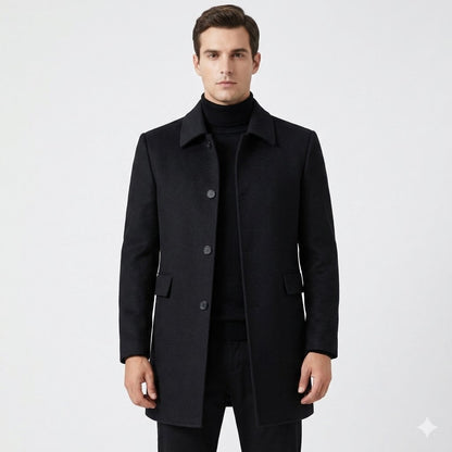 Cappotto Uomo Elegante Classico in Lana