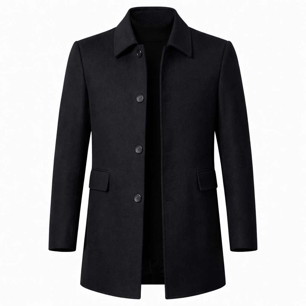 Cappotto Uomo Elegante Classico in Lana