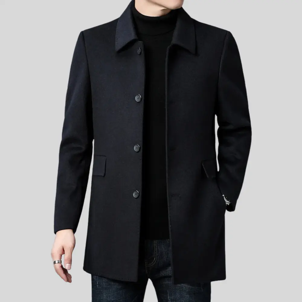 Cappotto Uomo Elegante Classico in Lana