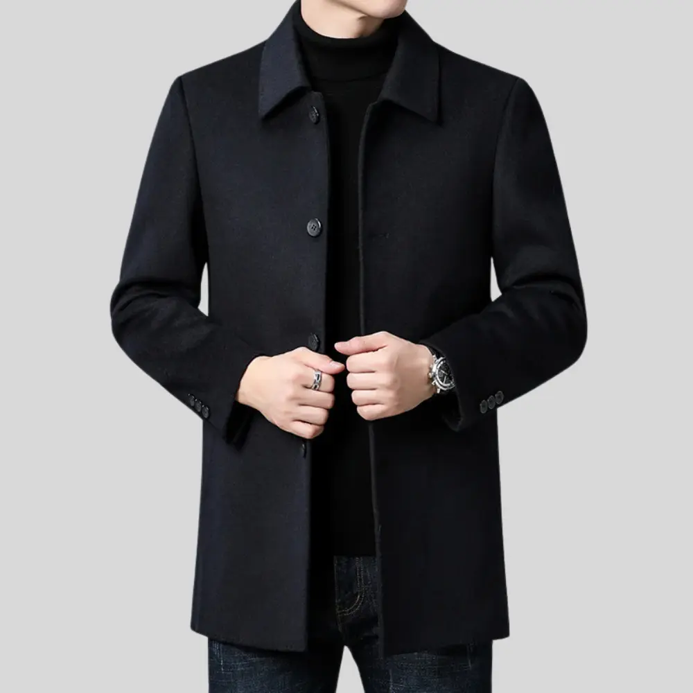 Cappotto Uomo Elegante Classico in Lana