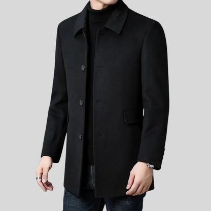 Cappotto Uomo Elegante Classico in Lana