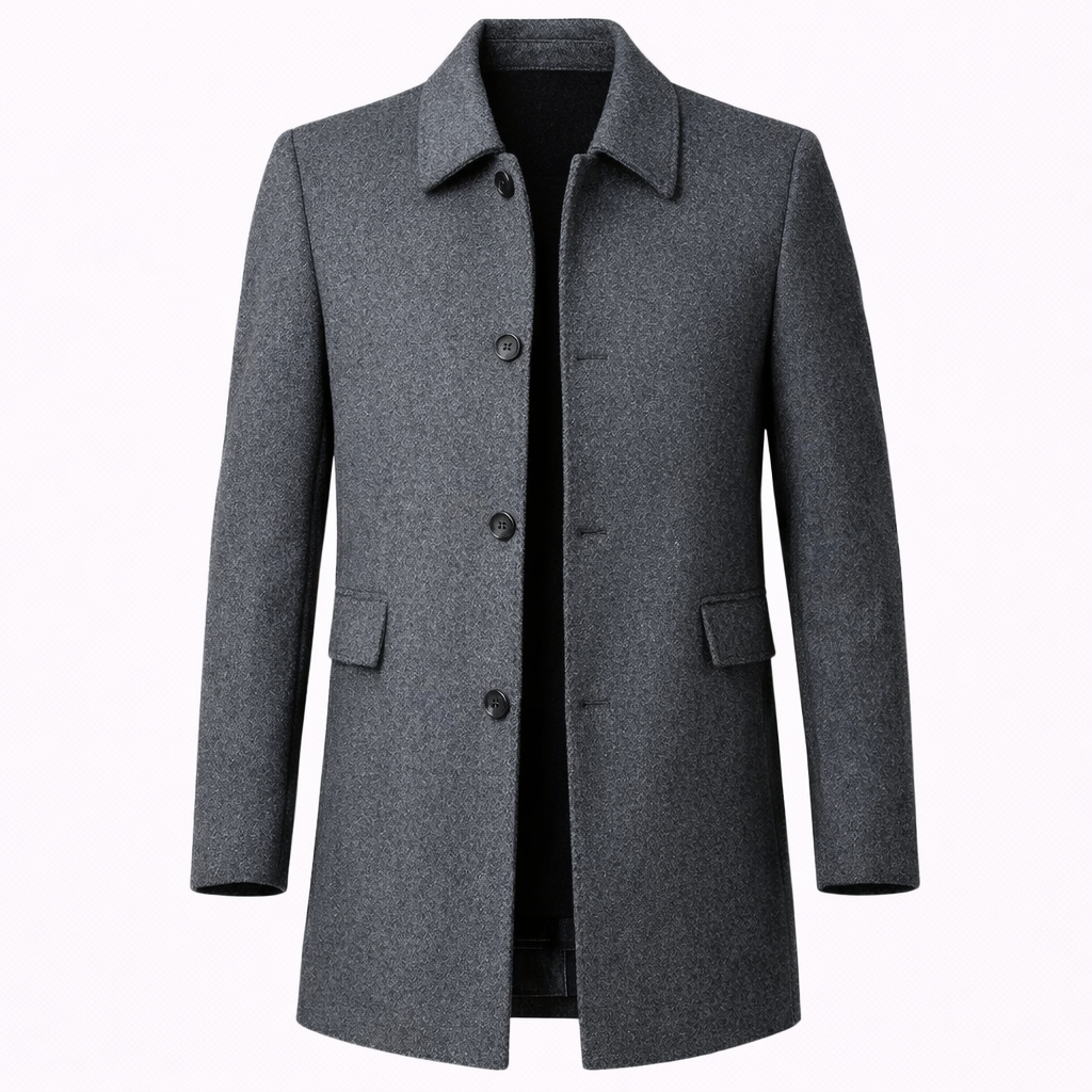 Cappotto Uomo Elegante Classico in Lana