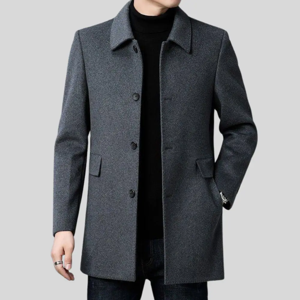 Cappotto Uomo Elegante Classico in Lana