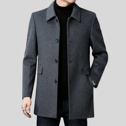 Cappotto Uomo Elegante Classico in Lana