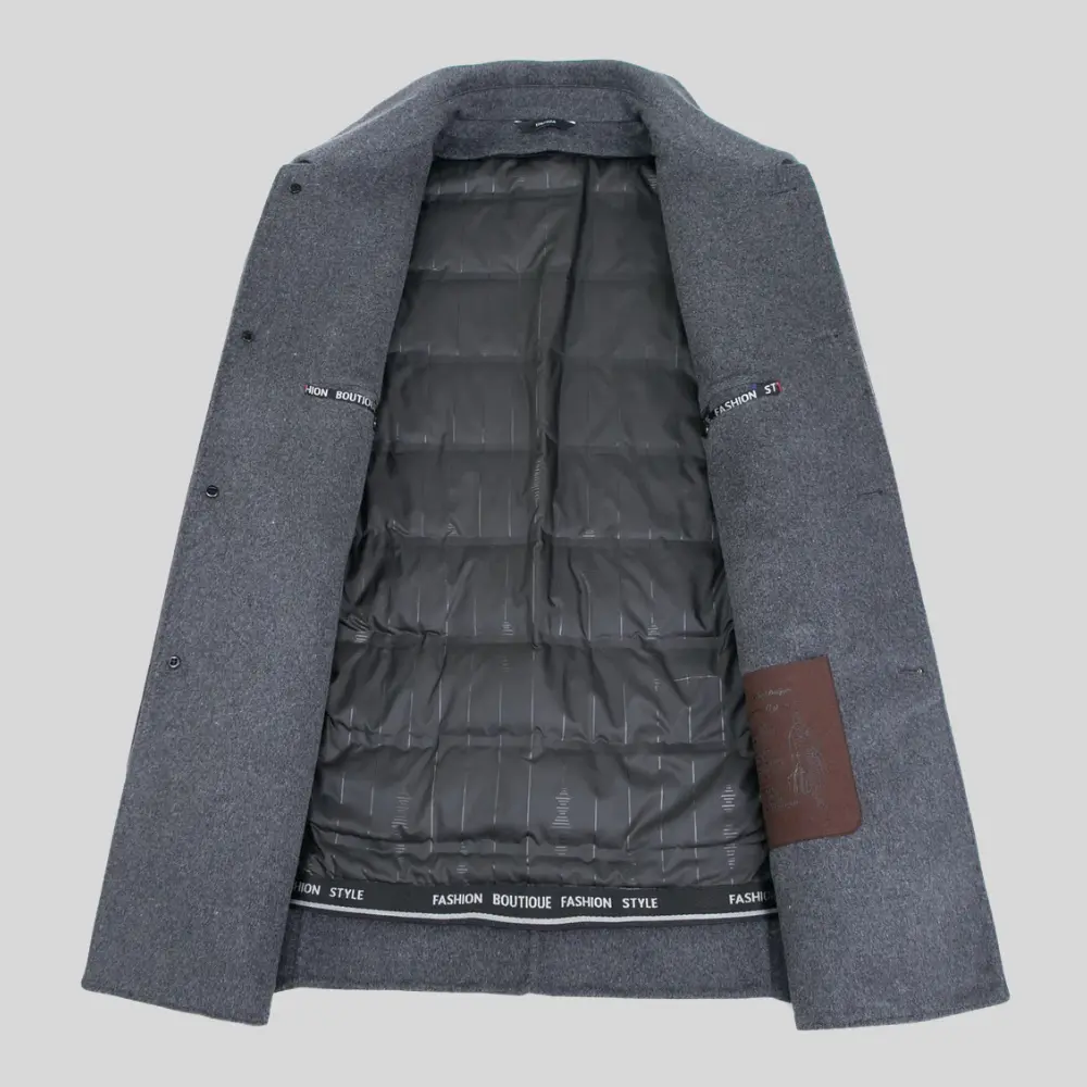 Cappotto Uomo Elegante Classico in Lana