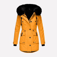 Parka Donna con Cappuccio in Pelliccia Sintetica