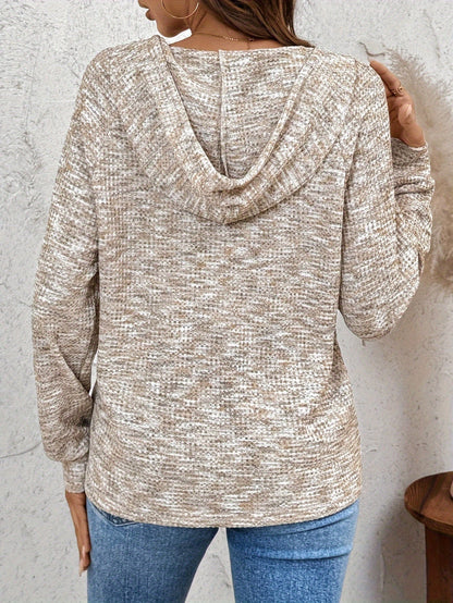 Felpa con Cappuccio Donna Maglia a Nido d'Ape