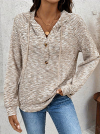 Felpa con Cappuccio Donna Maglia a Nido d'Ape