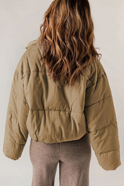 Piumino Corto Donna Oversize con Coulisse