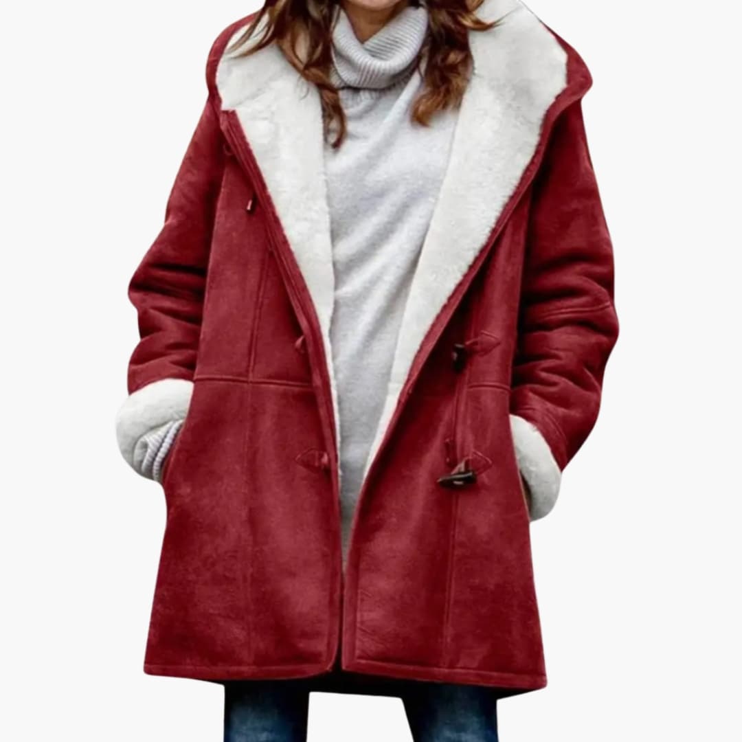 Cappotto Montgomery Donna Foderato Sherpa con Cappuccio