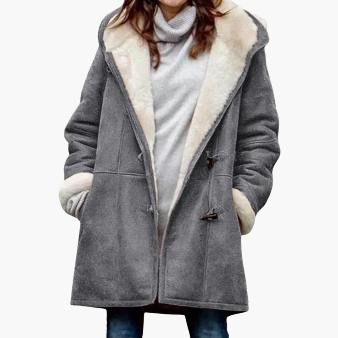 Cappotto Montgomery Donna Foderato Sherpa con Cappuccio