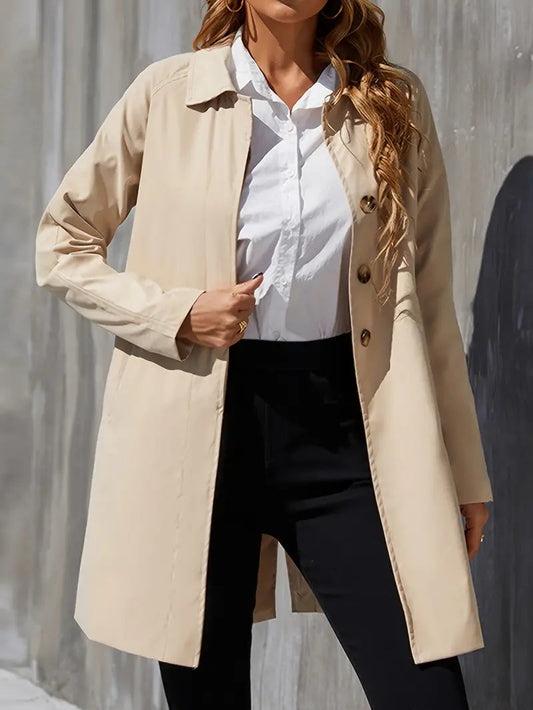 Trench Donna Lungo con Cintura Autunno