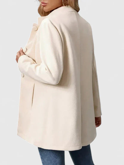 Giacca Donna Elegante Autunno Senza Colletto