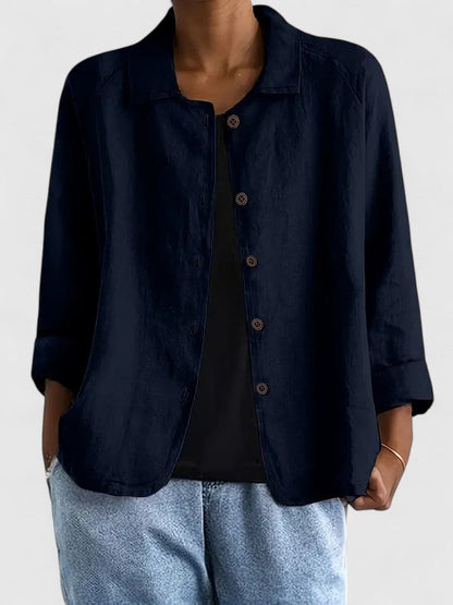 Top Donna Elegante Ampio Aperto Davanti