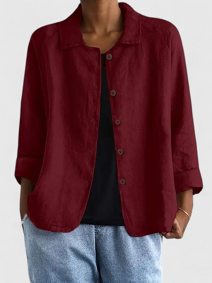 Top Donna Elegante Ampio Aperto Davanti