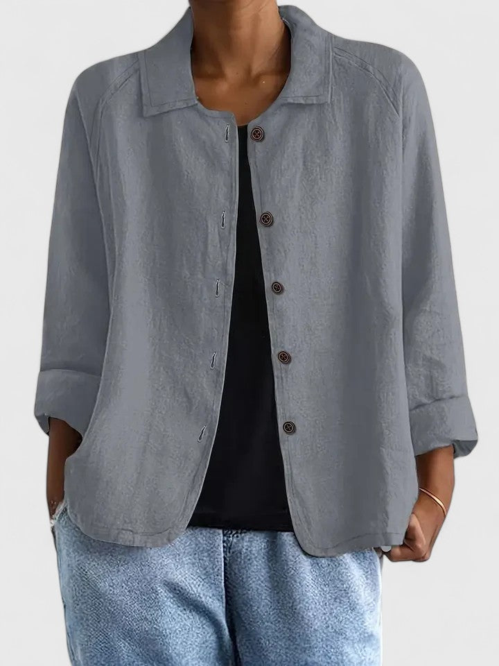 Top Donna Elegante Ampio Aperto Davanti