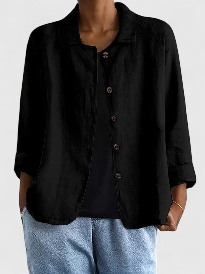 Top Donna Elegante Ampio Aperto Davanti