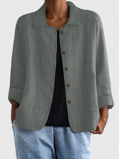 Top Donna Elegante Ampio Aperto Davanti