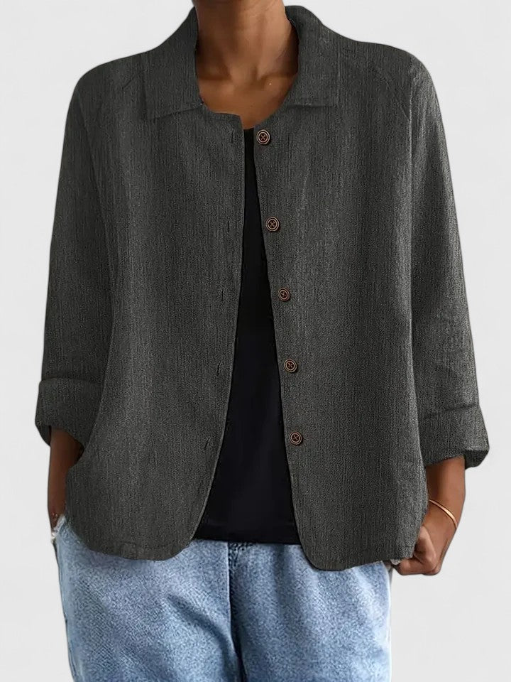 Top Donna Elegante Ampio Aperto Davanti
