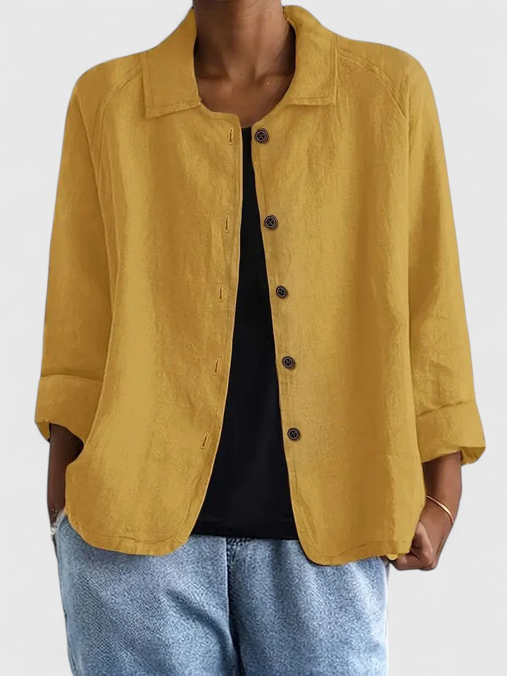 Top Donna Elegante Ampio Aperto Davanti