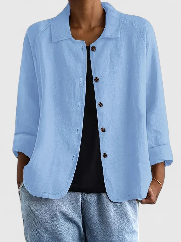 Top Donna Elegante Ampio Aperto Davanti