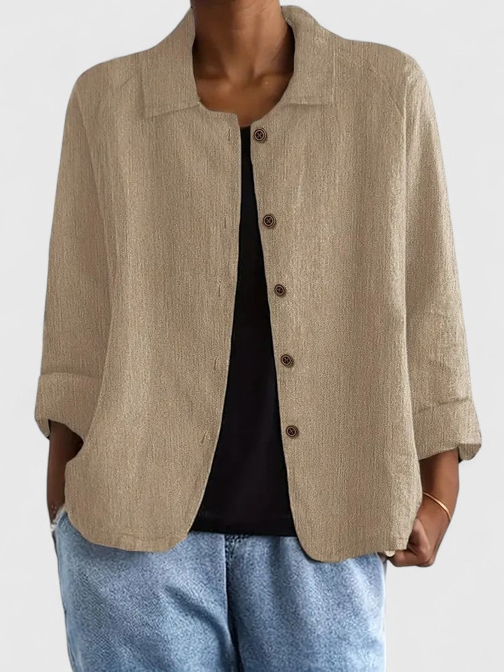 Top Donna Elegante Ampio Aperto Davanti