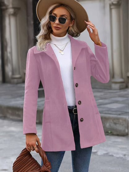 Cappotto Donna Sciancrato con Collo alla Coreana