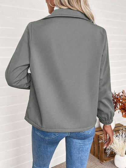 Giacca Donna Foderata in Pile Sherpa con Zip
