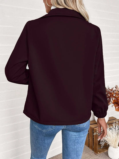 Giacca Donna Foderata in Pile Sherpa con Zip