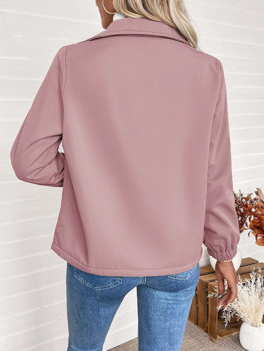 Giacca Donna Foderata in Pile Sherpa con Zip