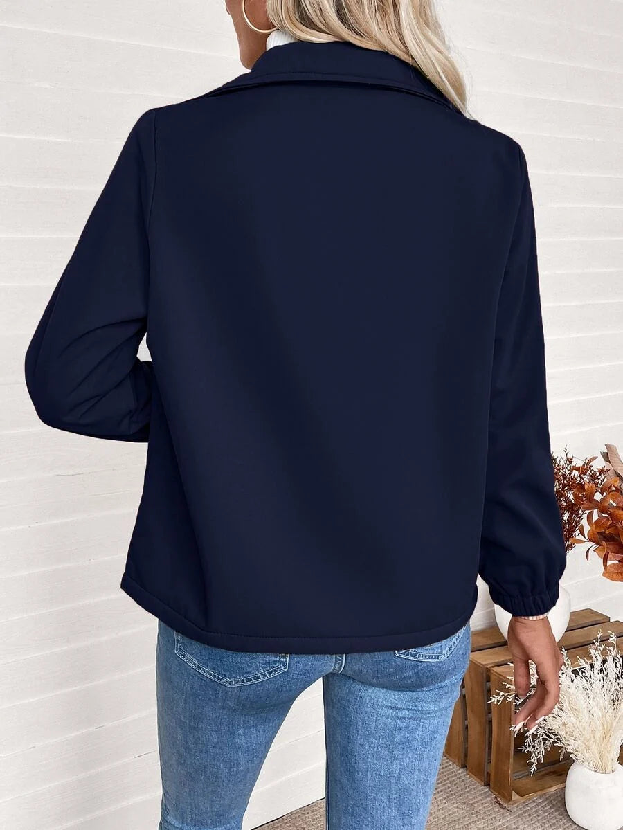 Giacca Donna Foderata in Pile Sherpa con Zip