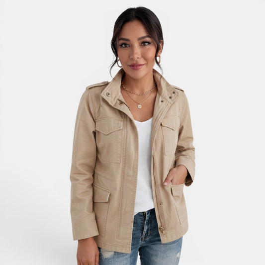Giacca da Donna Leggera Casual con Cerniera per Mezza Stagione