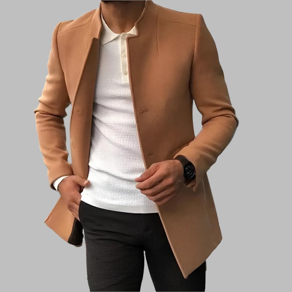 Blazer Uomo Monopetto a Un Bottone Sciancrato